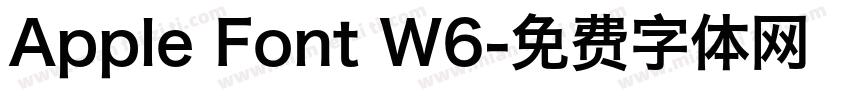 Apple Font W6字体转换